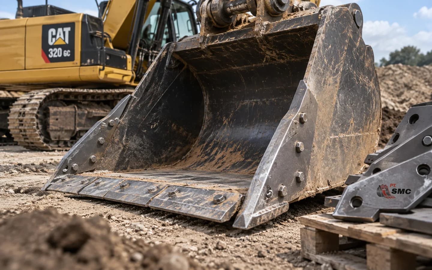 Side Cutter Bucket Caterpillar 320 GC: Ukuran, Kode Part, dan Checklist Pesanan