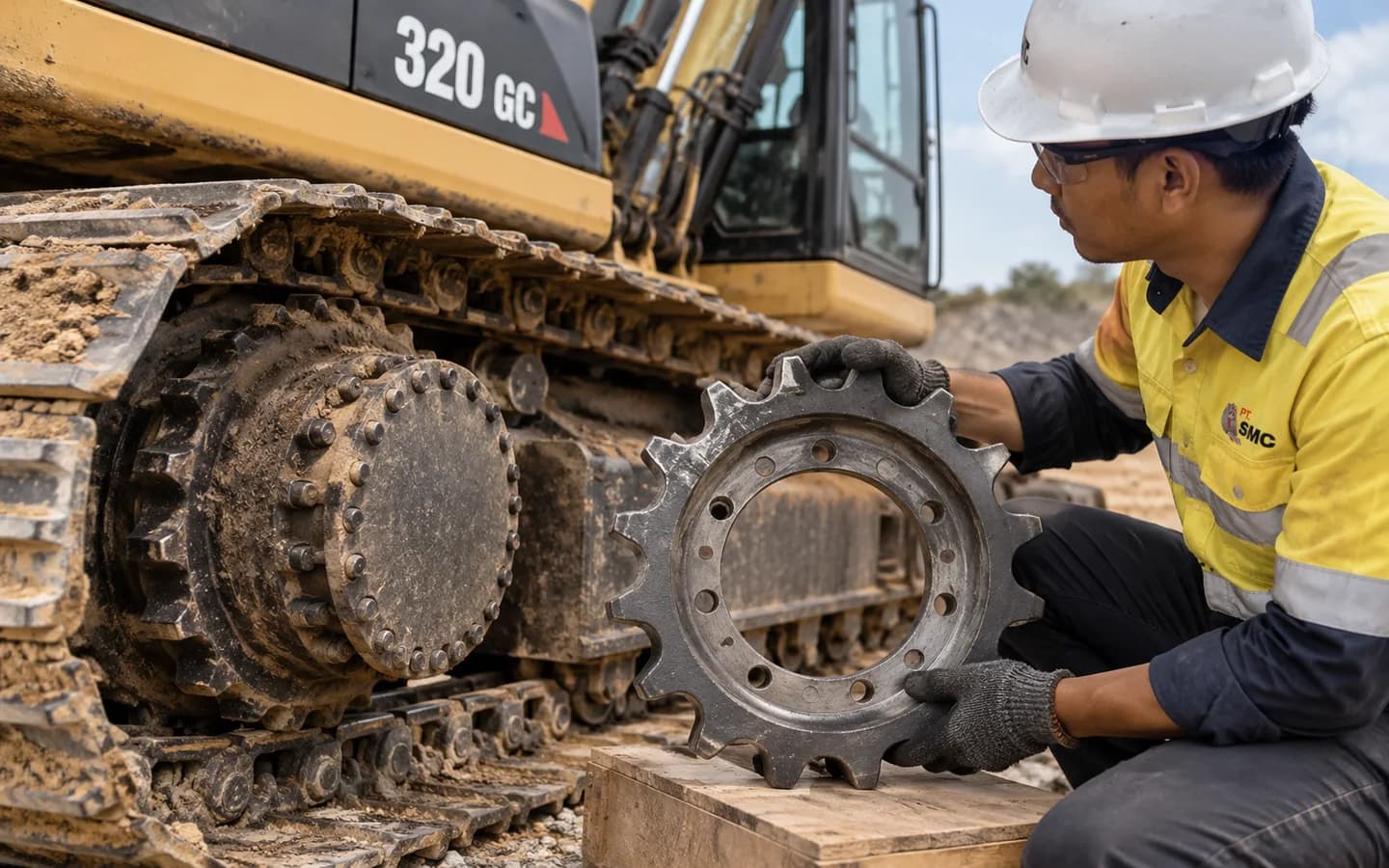 Sprocket Caterpillar 320 GC: Ukuran, Kode Part, dan Checklist Pesanan