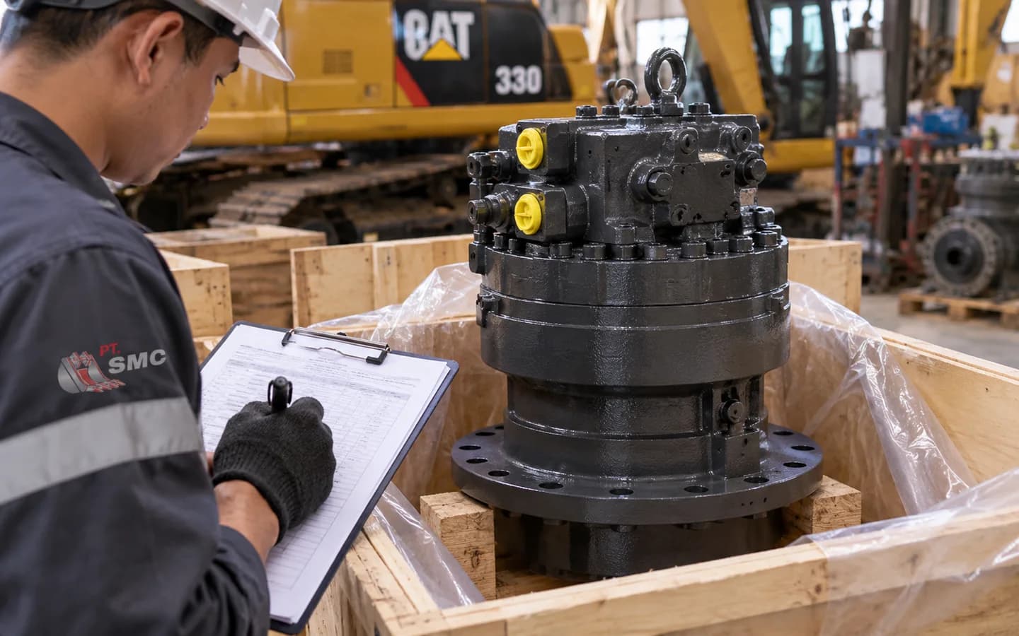 Swing Motor Caterpillar 330: Ukuran, Kode Part, dan Checklist Pesanan
