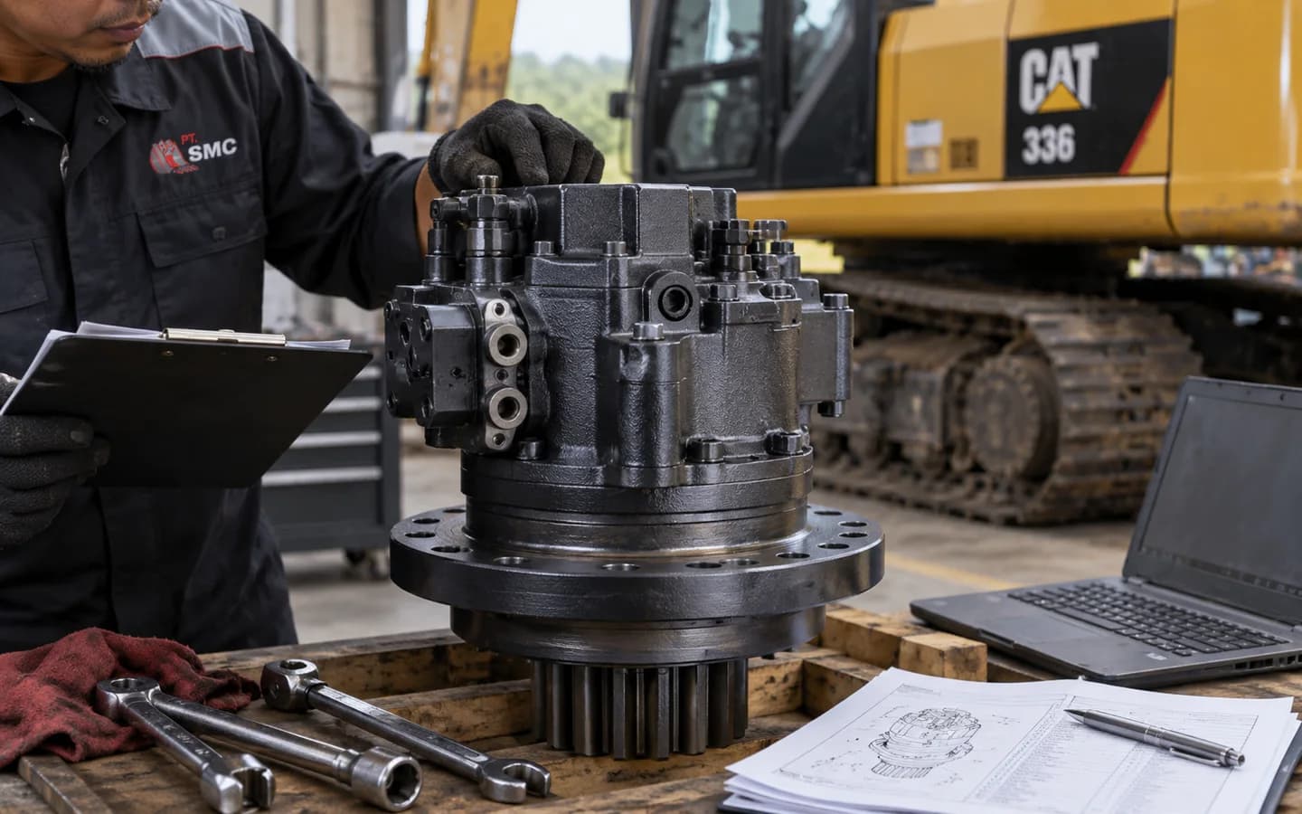 Swing Motor Caterpillar 336: Ukuran, Kode Part, dan Checklist Pesanan
