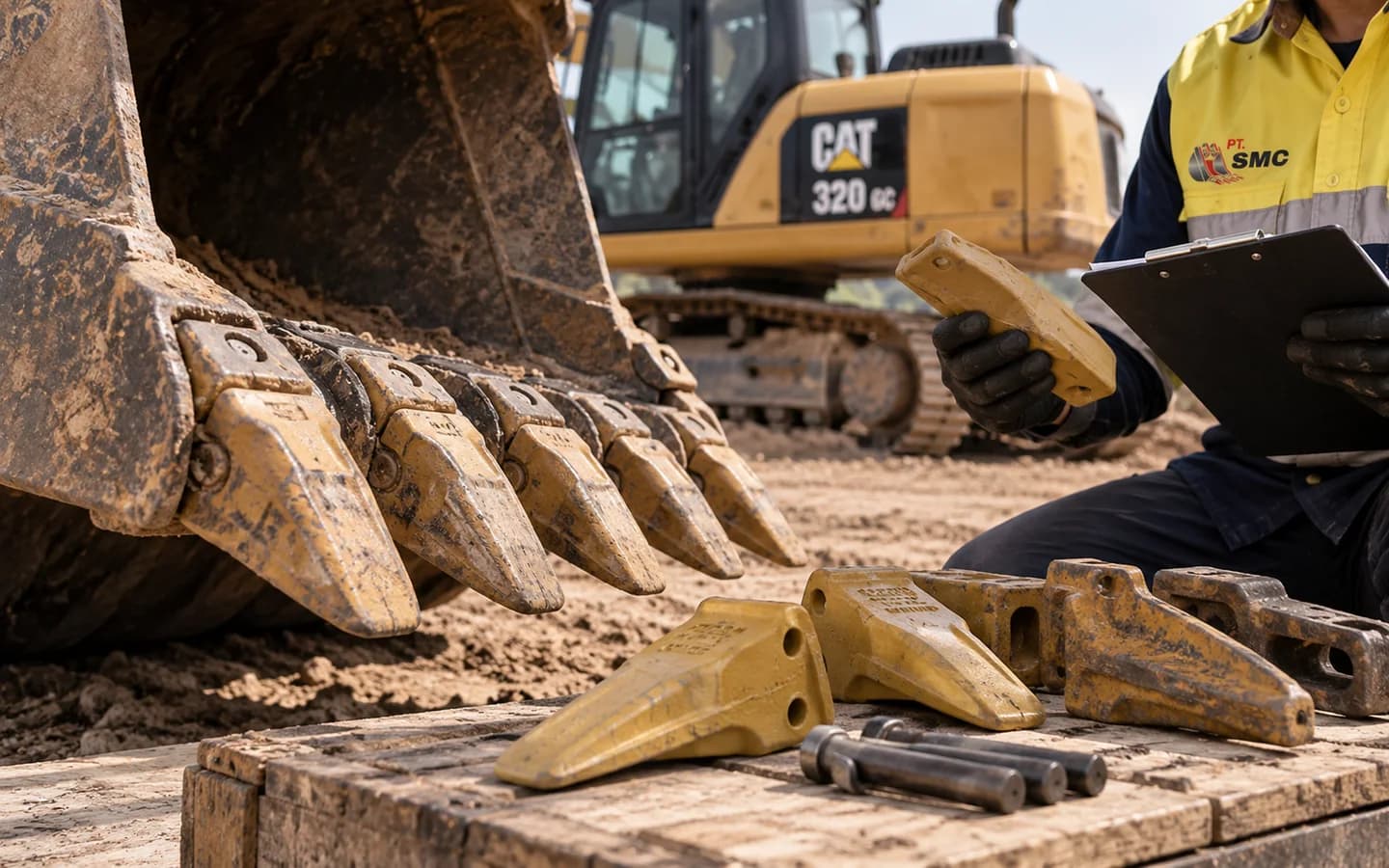 Bucket Tooth Caterpillar 320 GC: Ukuran, Kode Part, dan Checklist Pesanan