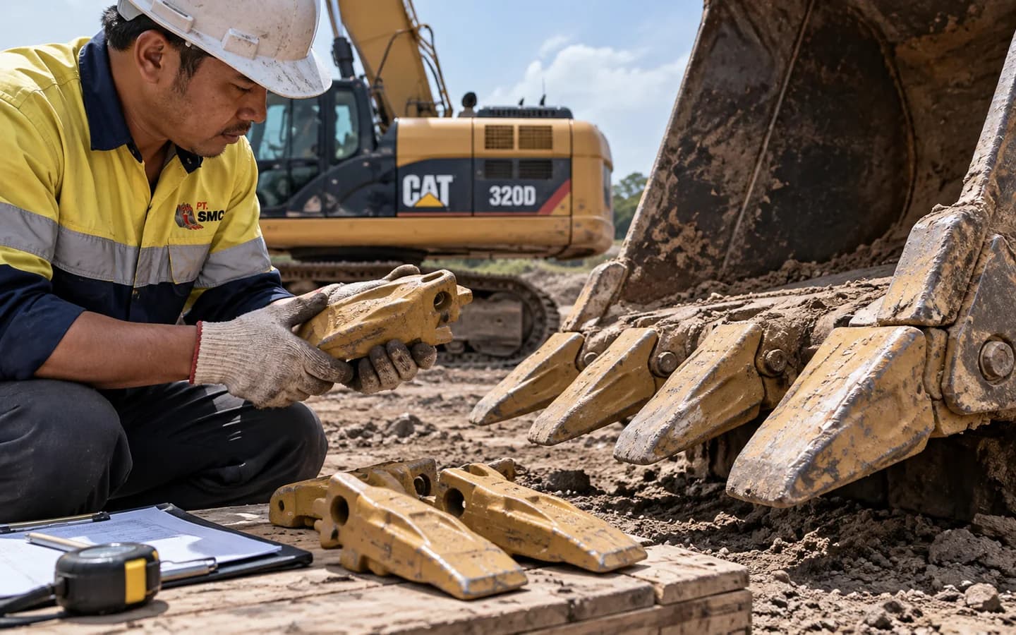 Bucket Tooth Caterpillar 320D: Ukuran, Kode Part, dan Checklist Pesanan