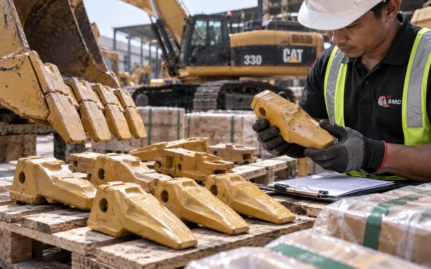 Bucket Tooth Caterpillar 330: Ukuran, Kode Part, dan Checklist Pesanan