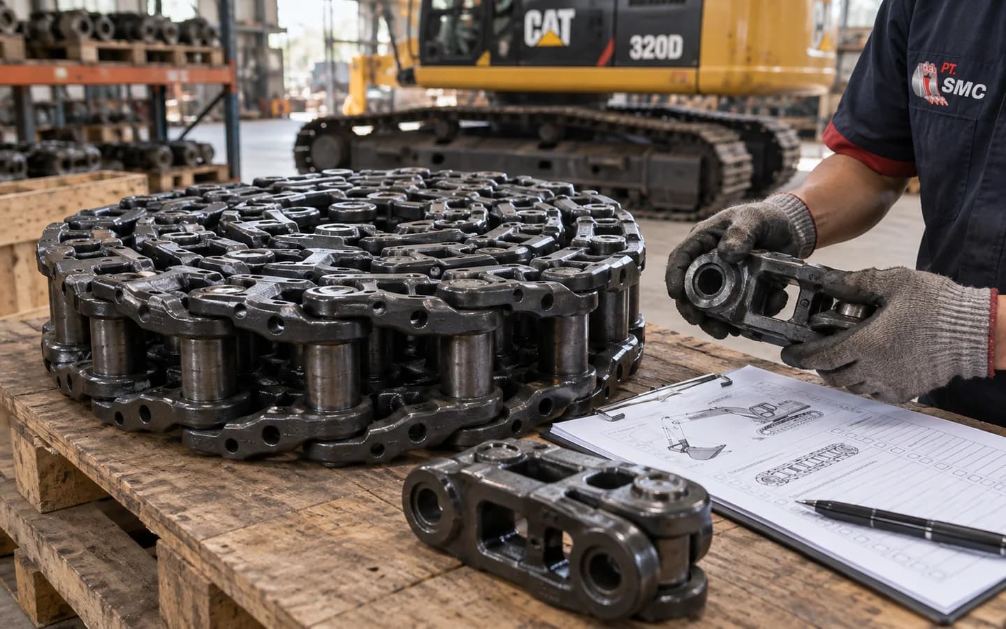 Track Link Assy Caterpillar 320D: Ukuran, Kode Part, dan Checklist Pesanan