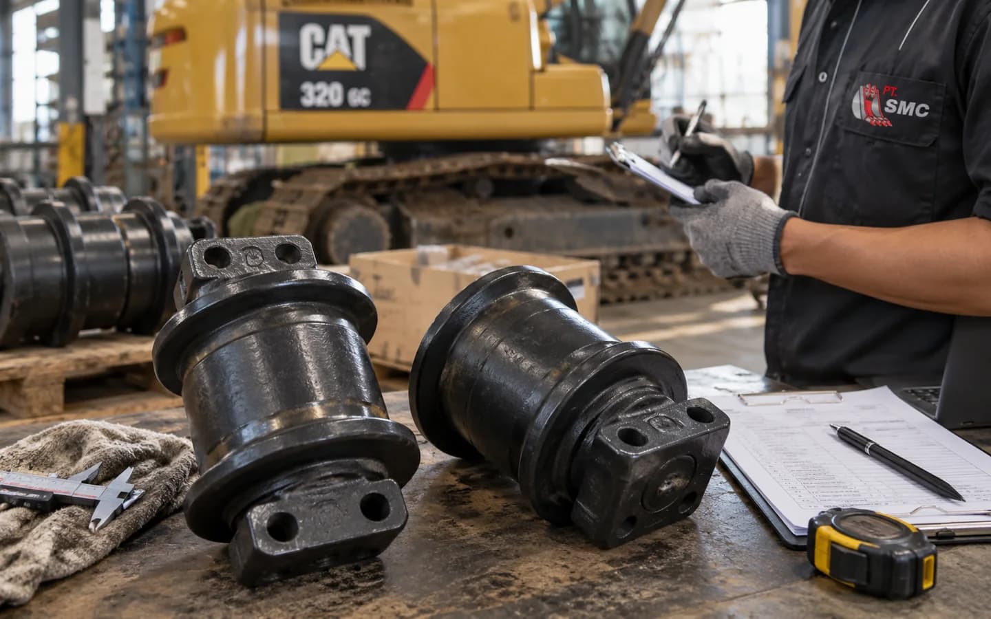 Track Roller Caterpillar 320 GC: Ukuran, Kode Part, dan Checklist Pesanan