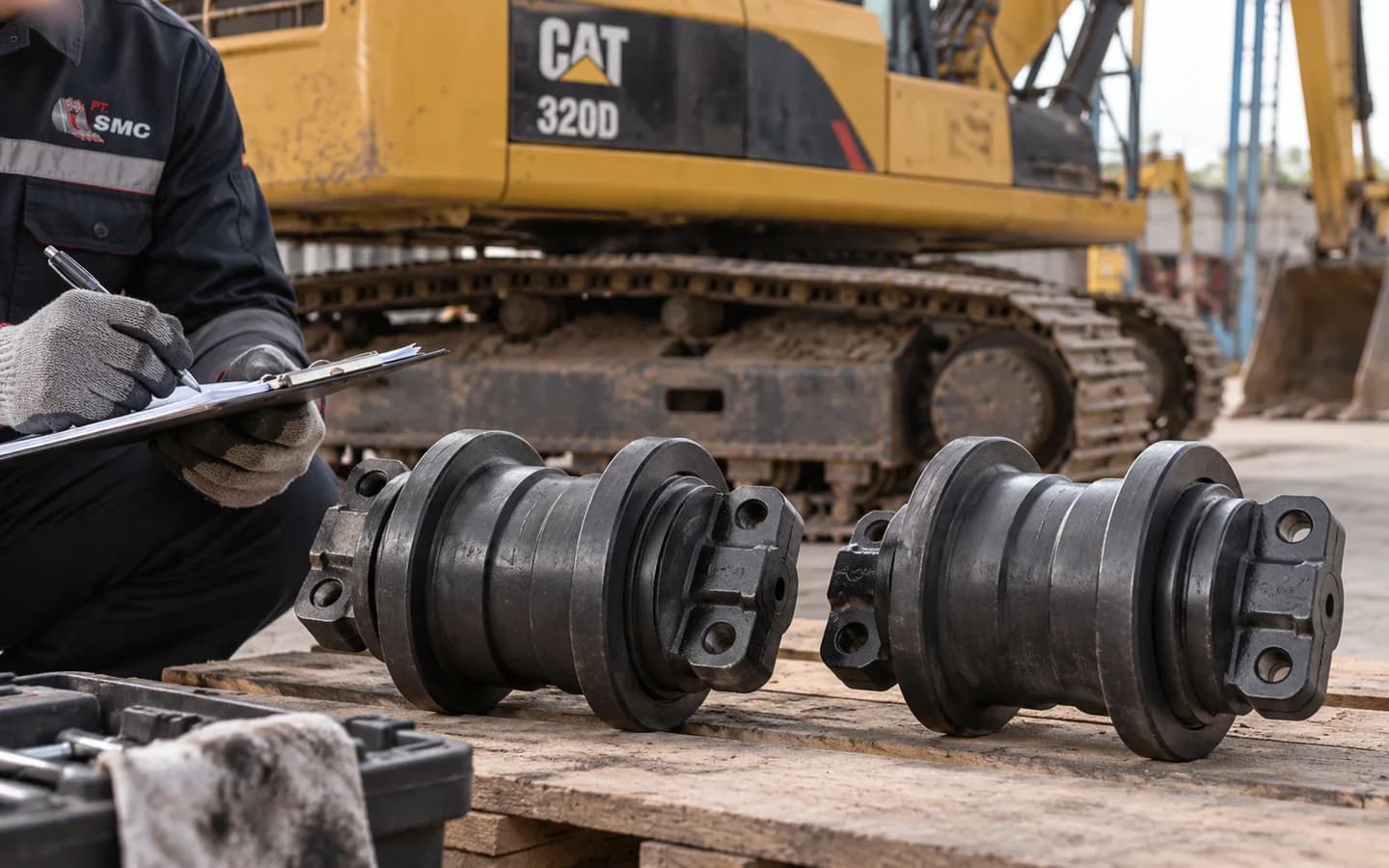 Track Roller Caterpillar 320D: Ukuran, Kode Part, dan Checklist Pesanan