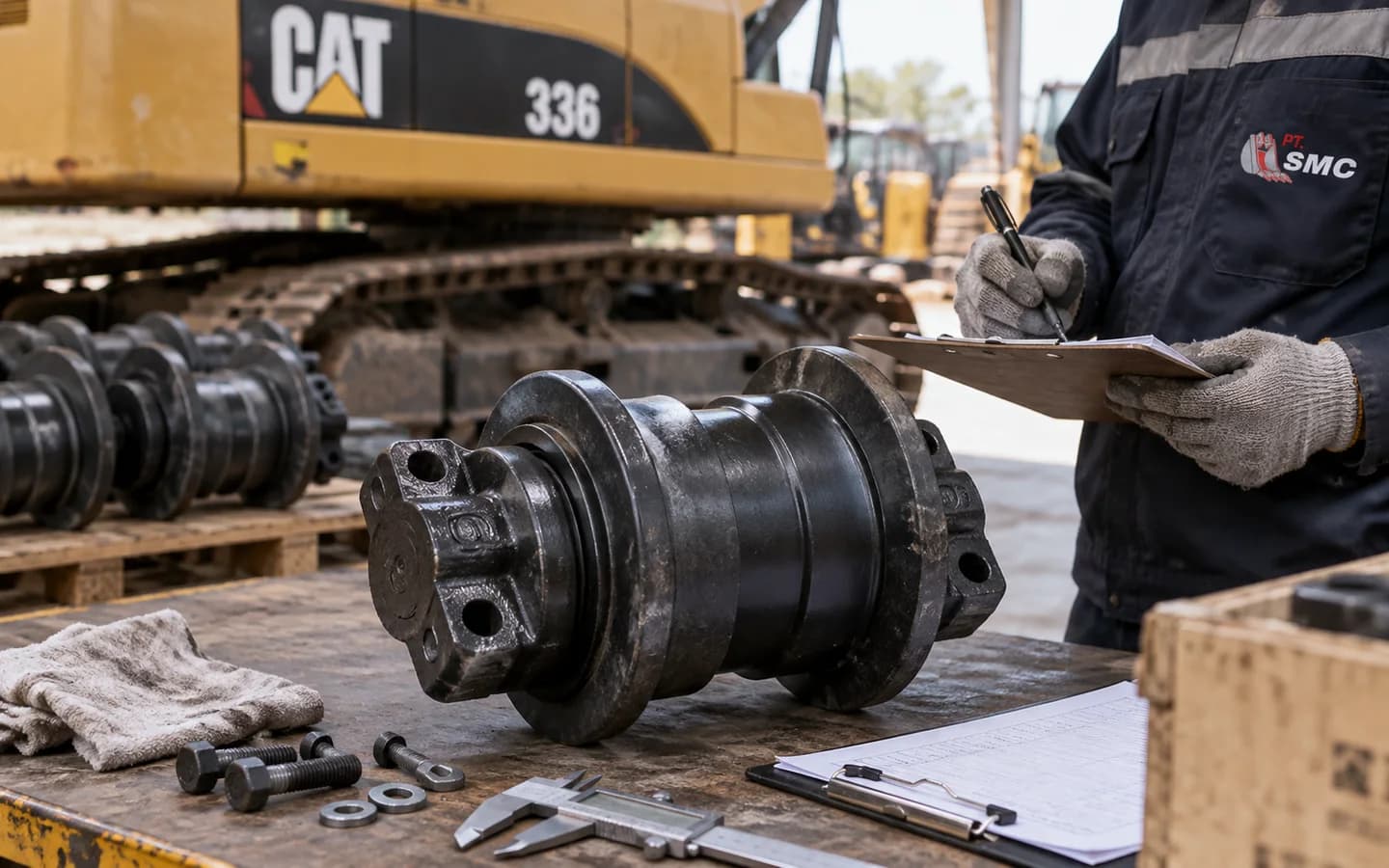 Track Roller Caterpillar 336: Ukuran, Kode Part, dan Checklist Pesanan