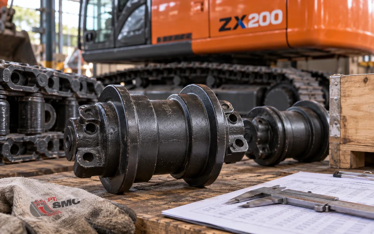 Track Roller Hitachi ZX200: Ukuran, Kode Part, dan Checklist Pesanan