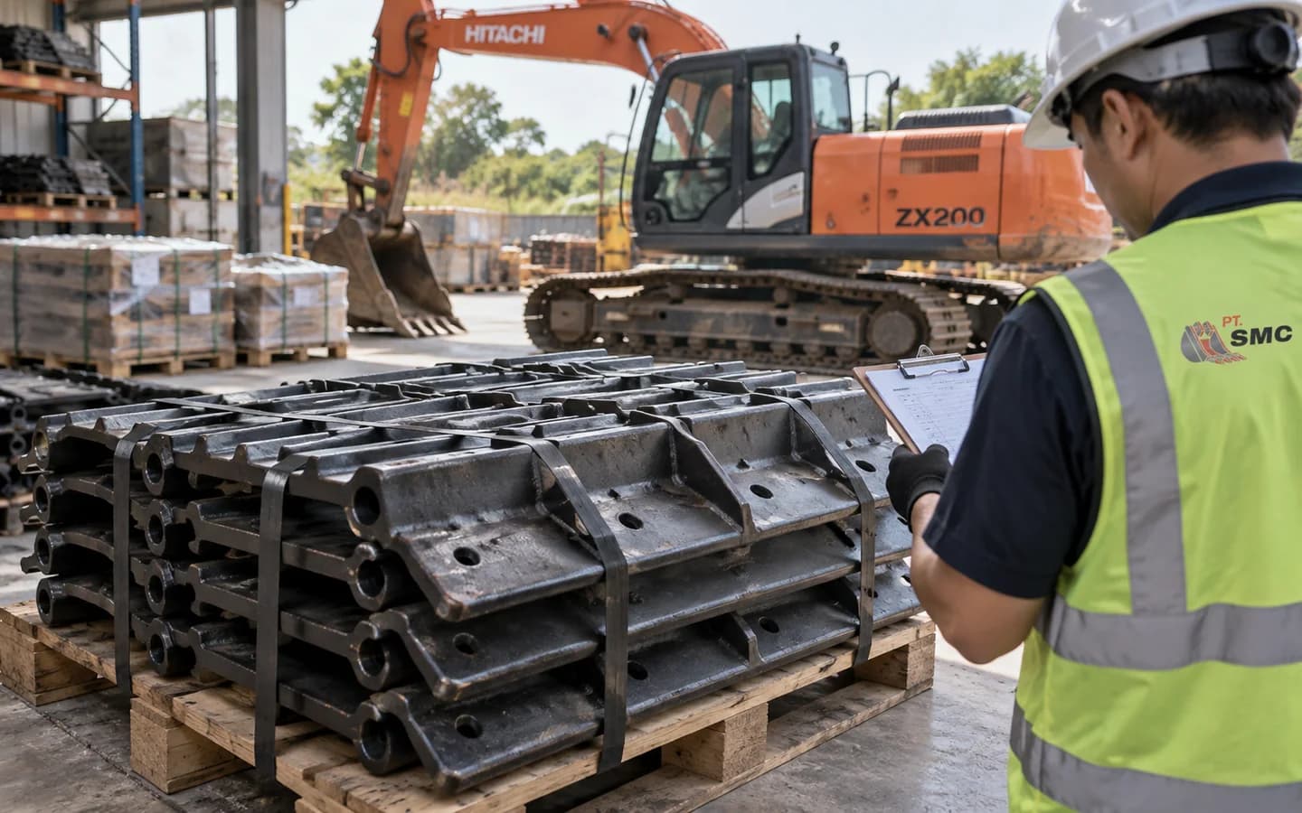 Track Shoe Hitachi ZX200: Ukuran, Kode Part, dan Checklist Pesanan