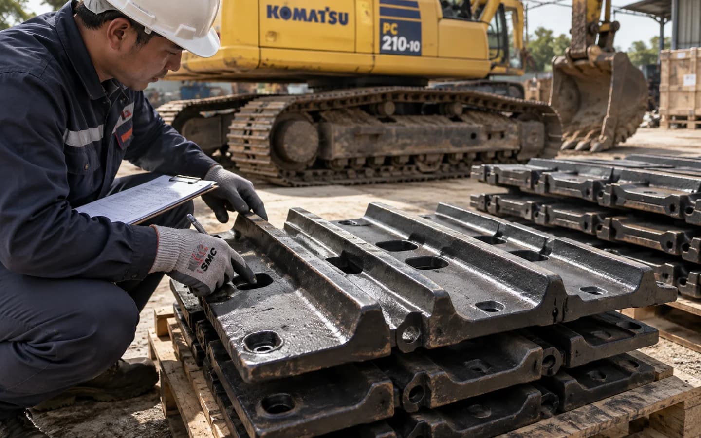 Track Shoe Komatsu PC210-10: Ukuran, Kode Part, dan Checklist Pesanan
