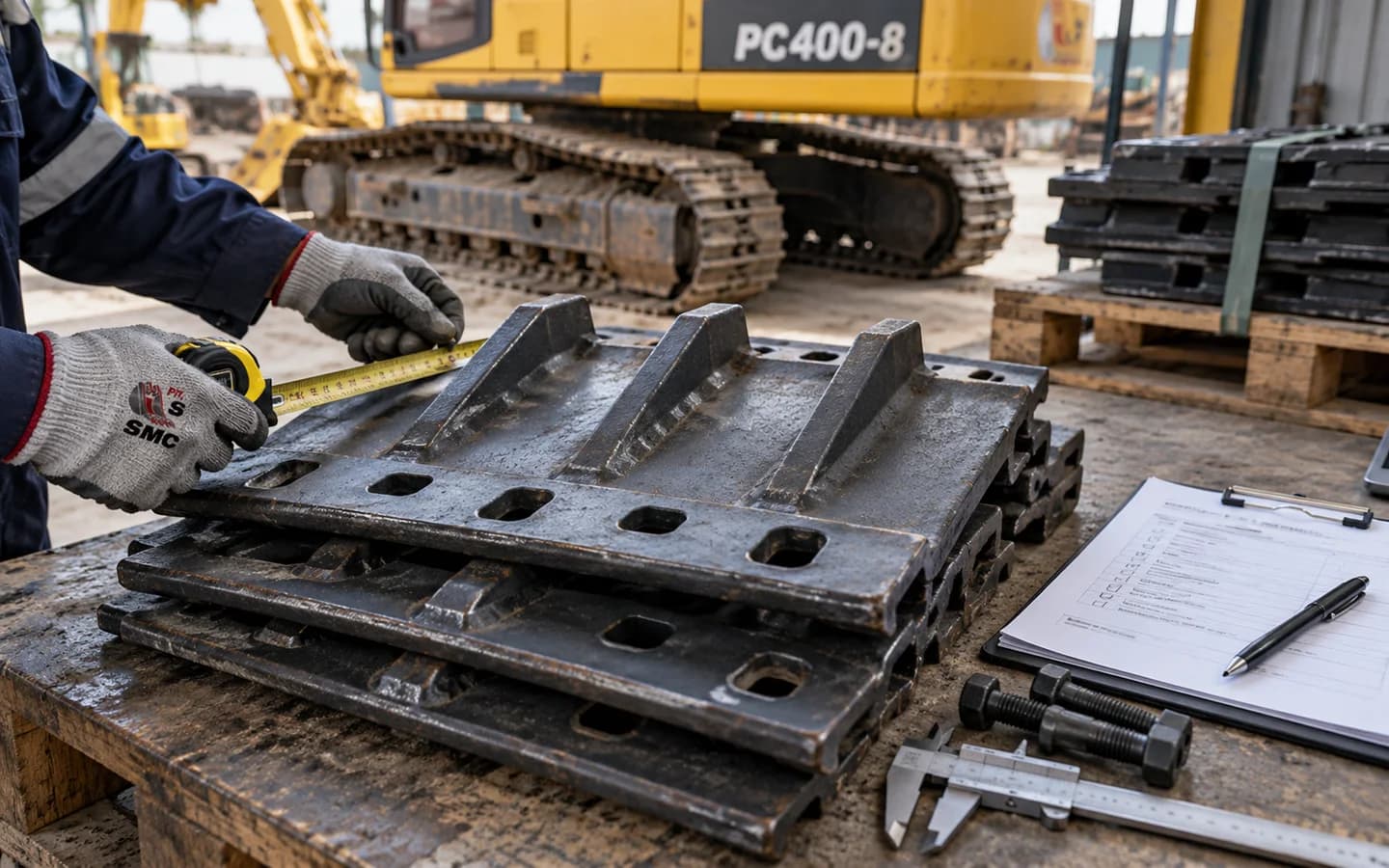 Track Shoe Komatsu PC400-8: Ukuran, Kode Part, dan Checklist Pesanan