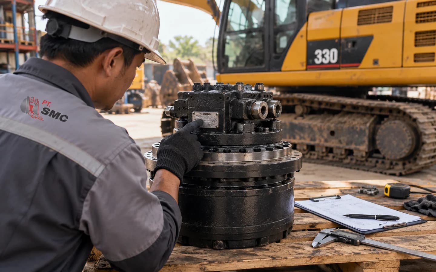 Travel Motor Caterpillar 330: Ukuran, Kode Part, dan Checklist Pesanan