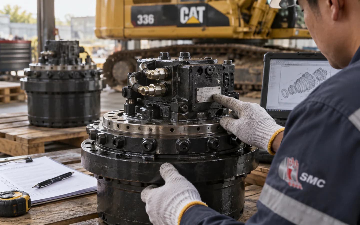 Travel Motor Caterpillar 336: Ukuran, Kode Part, dan Checklist Pesanan