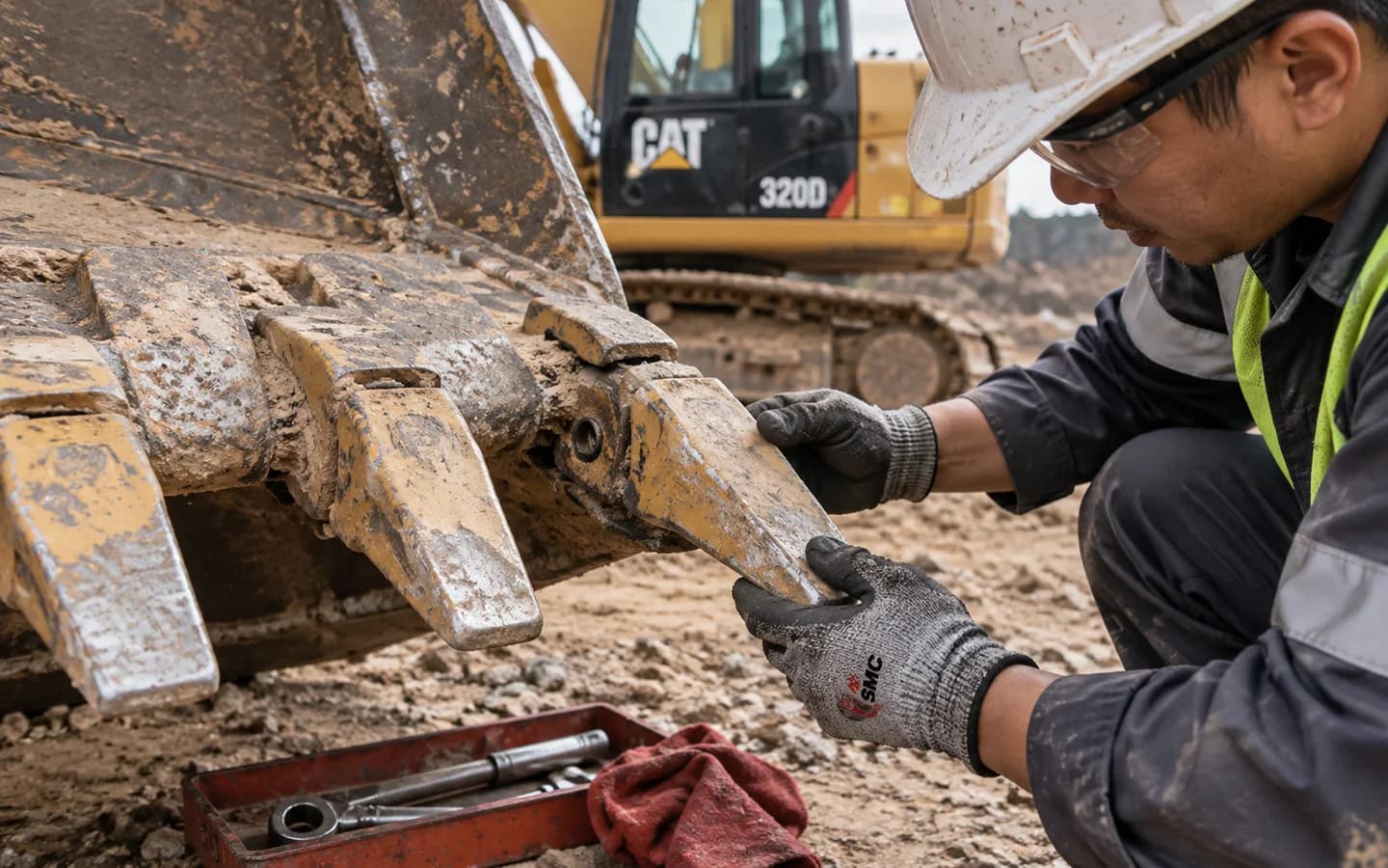 Bucket Adapter Caterpillar 320D Bermasalah: Gejala dan Pemeriksaan Awal