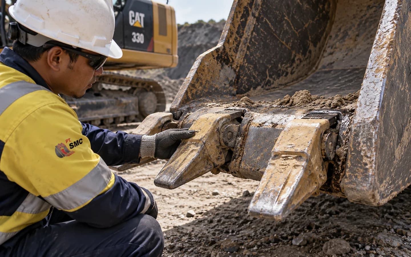 Bucket Adapter Caterpillar 330 Bermasalah: Gejala dan Pemeriksaan Awal