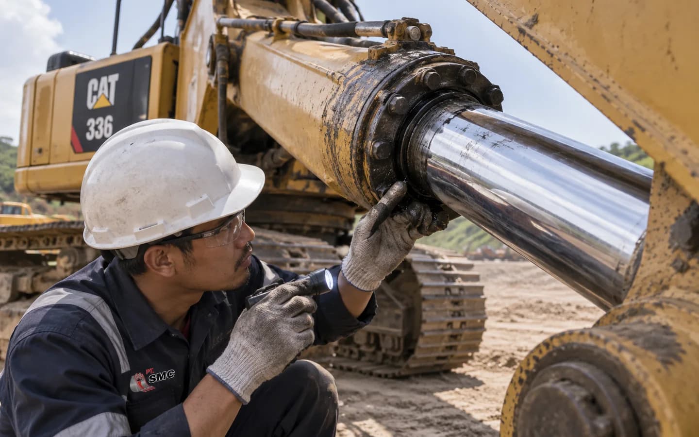 Boom Cylinder Caterpillar 336 Bermasalah: Gejala dan Pemeriksaan Awal