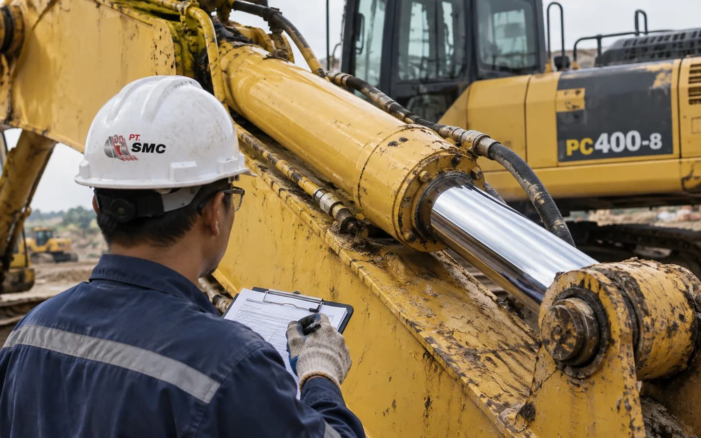 Boom Cylinder Komatsu PC400-8 Bermasalah: Gejala dan Pemeriksaan Awal