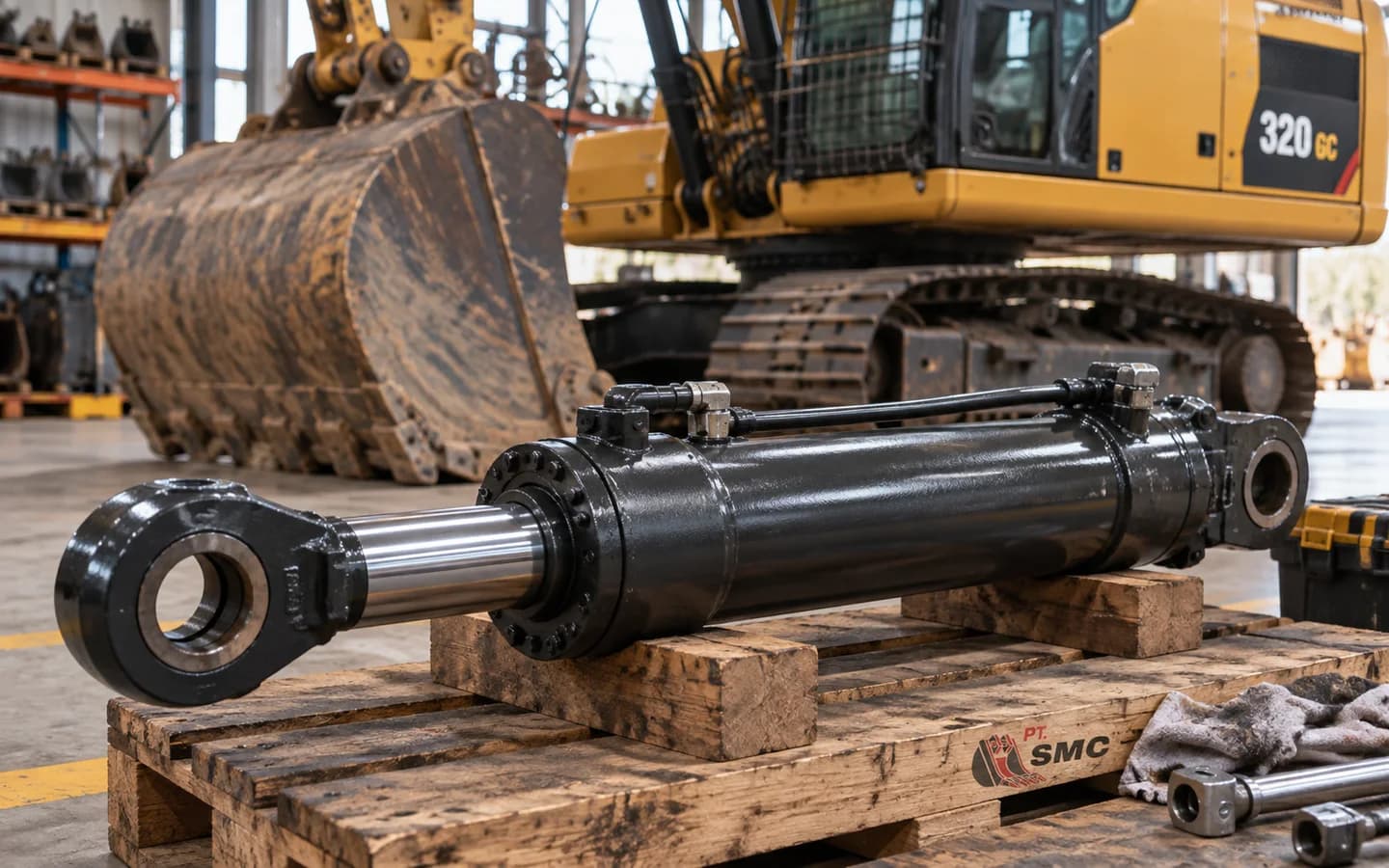 Bucket Cylinder Caterpillar 320 GC Bermasalah: Gejala dan Pemeriksaan Awal