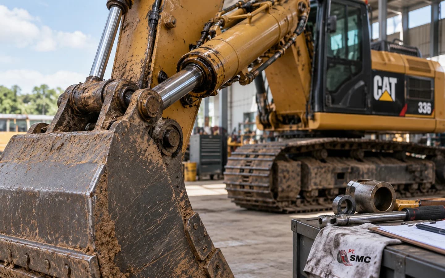 Bucket Cylinder Caterpillar 336 Bermasalah: Gejala dan Pemeriksaan Awal