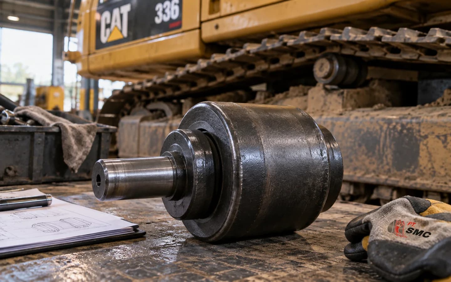 Carrier Roller Caterpillar 336 Bermasalah: Gejala dan Pemeriksaan Awal
