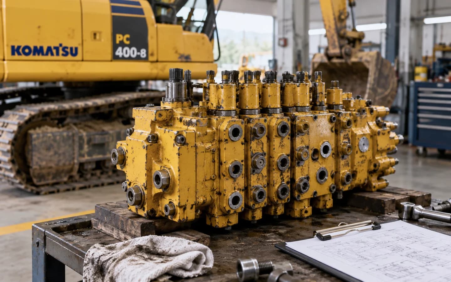 Control Valve Komatsu PC400-8 Bermasalah: Gejala dan Pemeriksaan Awal
