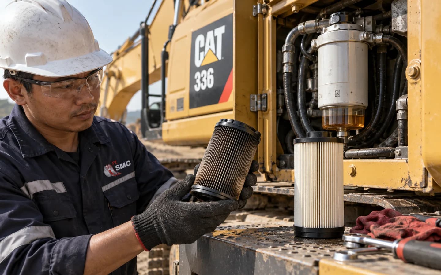 Fuel Filter Caterpillar 336 Bermasalah: Gejala dan Pemeriksaan Awal