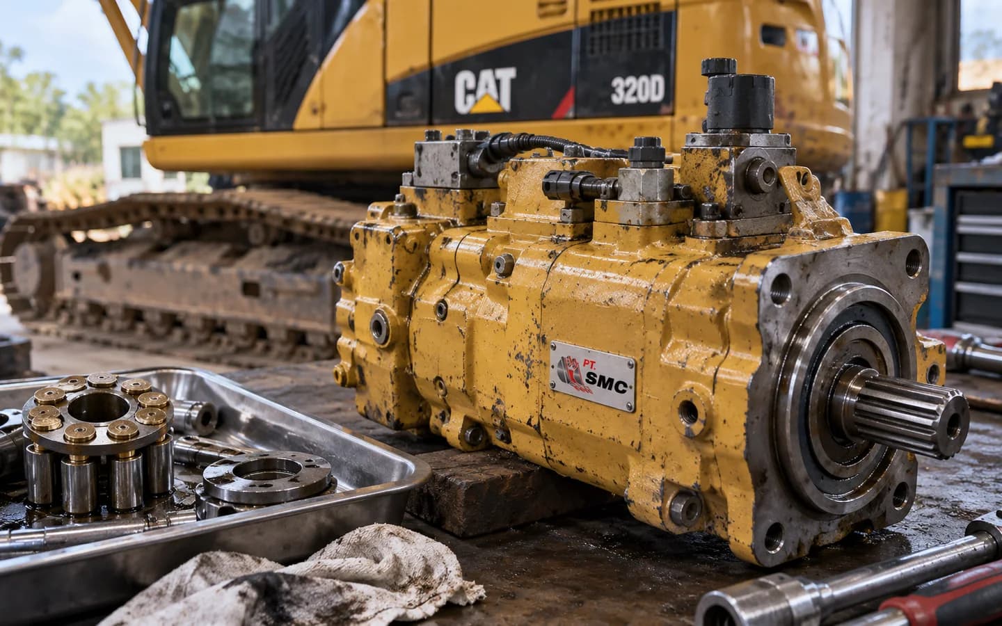 Hydraulic Pump Caterpillar 320D Bermasalah: Gejala dan Pemeriksaan Awal
