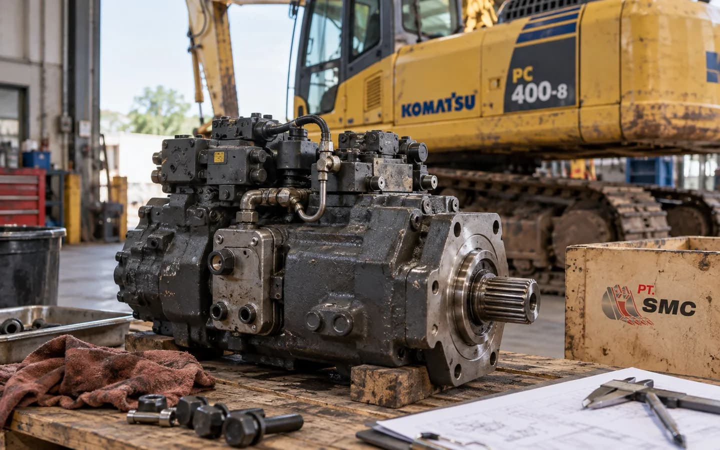 Hydraulic Pump Komatsu PC400-8 Bermasalah: Gejala dan Pemeriksaan Awal