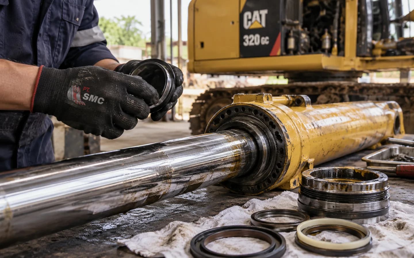 Seal Kit Cylinder Caterpillar 320 GC Bermasalah: Gejala dan Pemeriksaan Awal
