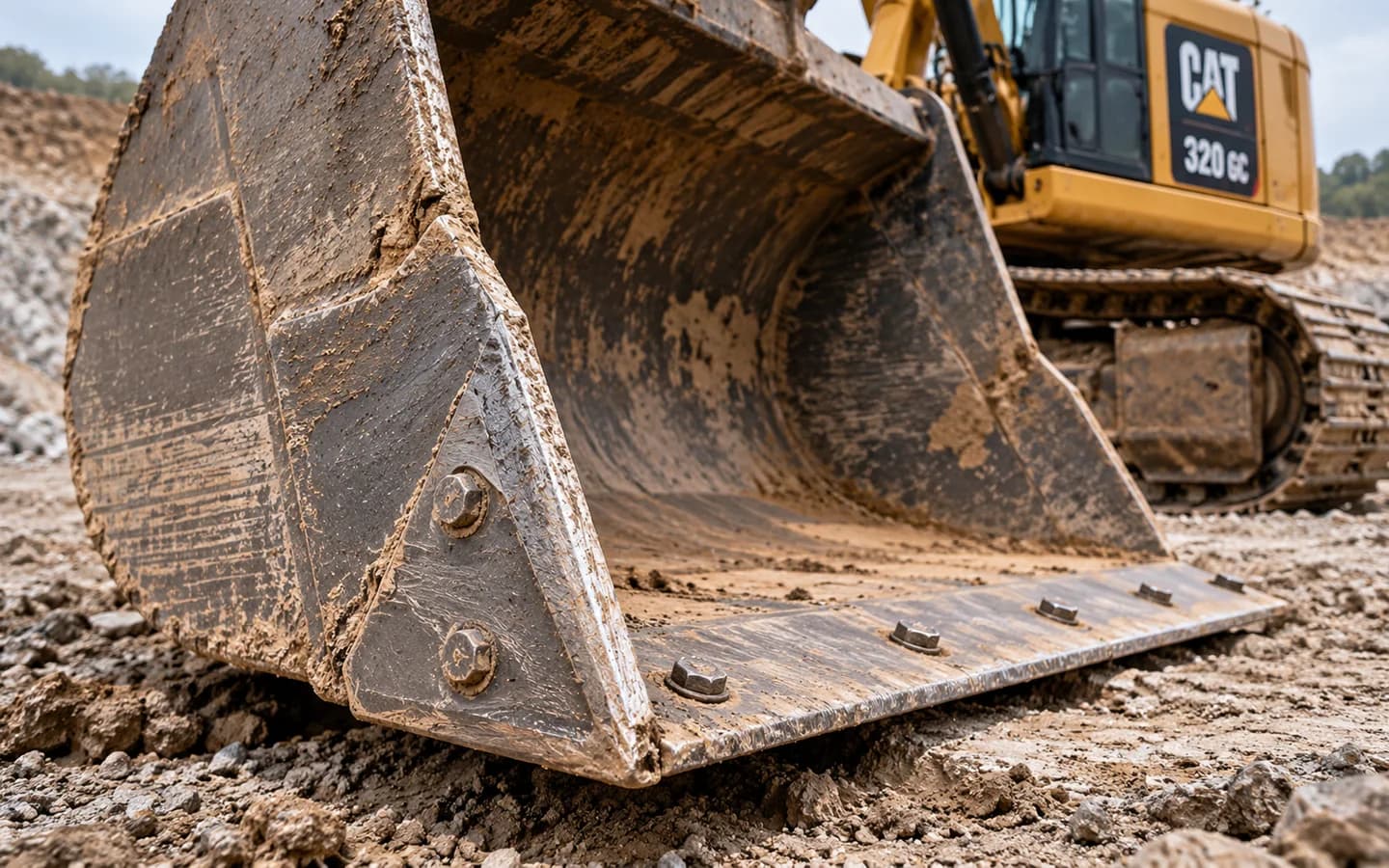 Side Cutter Bucket Caterpillar 320 GC Bermasalah: Gejala dan Pemeriksaan Awal