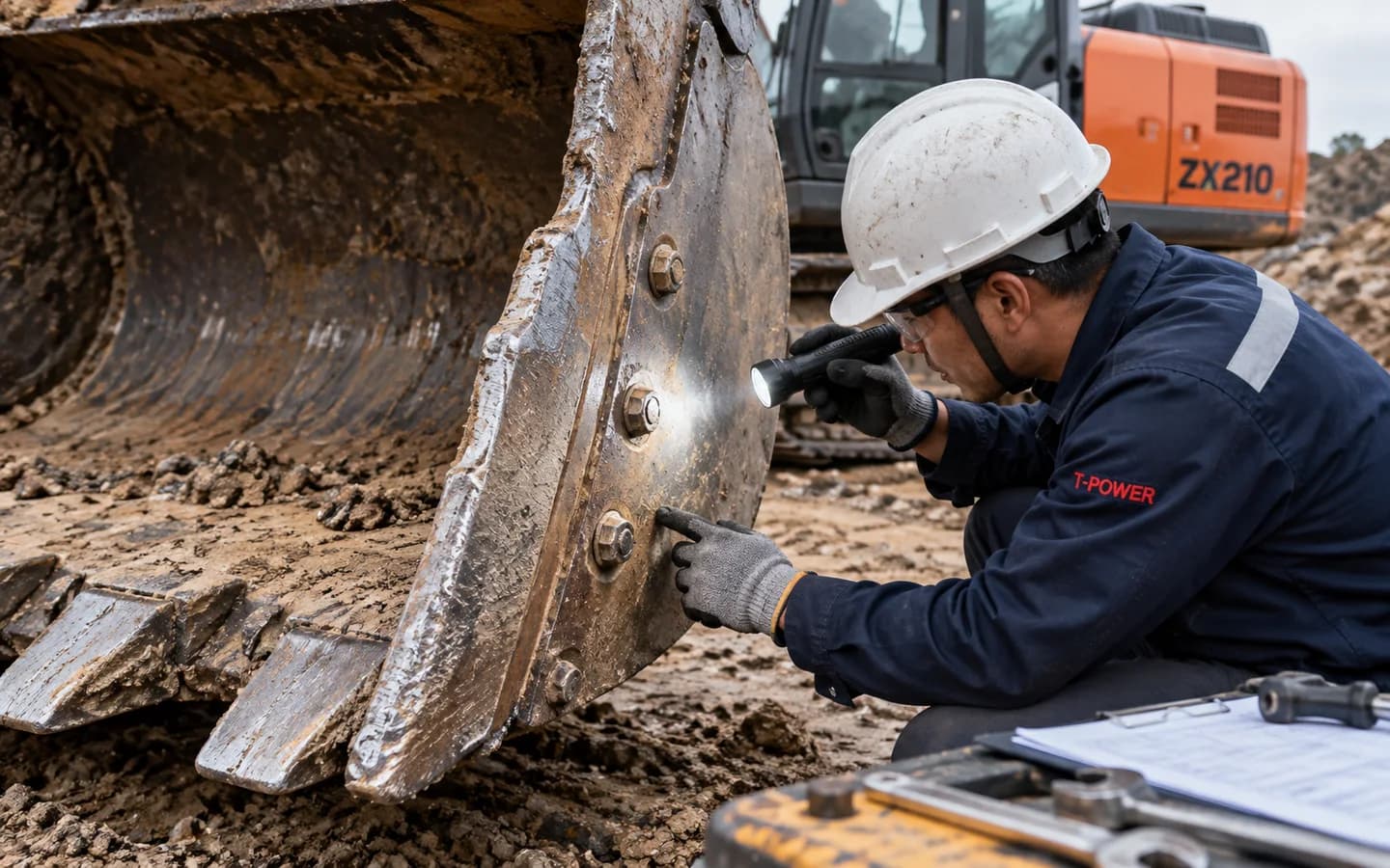 Side Cutter Bucket Hitachi ZX210 Bermasalah: Gejala dan Pemeriksaan Awal