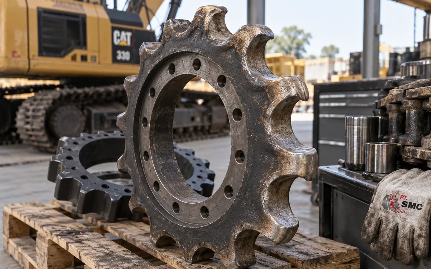 Sprocket Caterpillar 330 Bermasalah: Gejala dan Pemeriksaan Awal