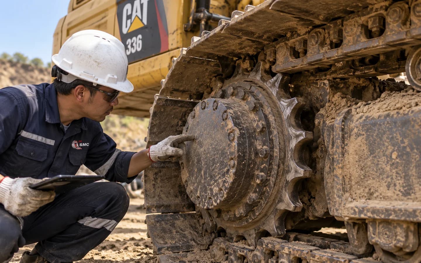 Sprocket Caterpillar 336 Bermasalah: Gejala dan Pemeriksaan Awal