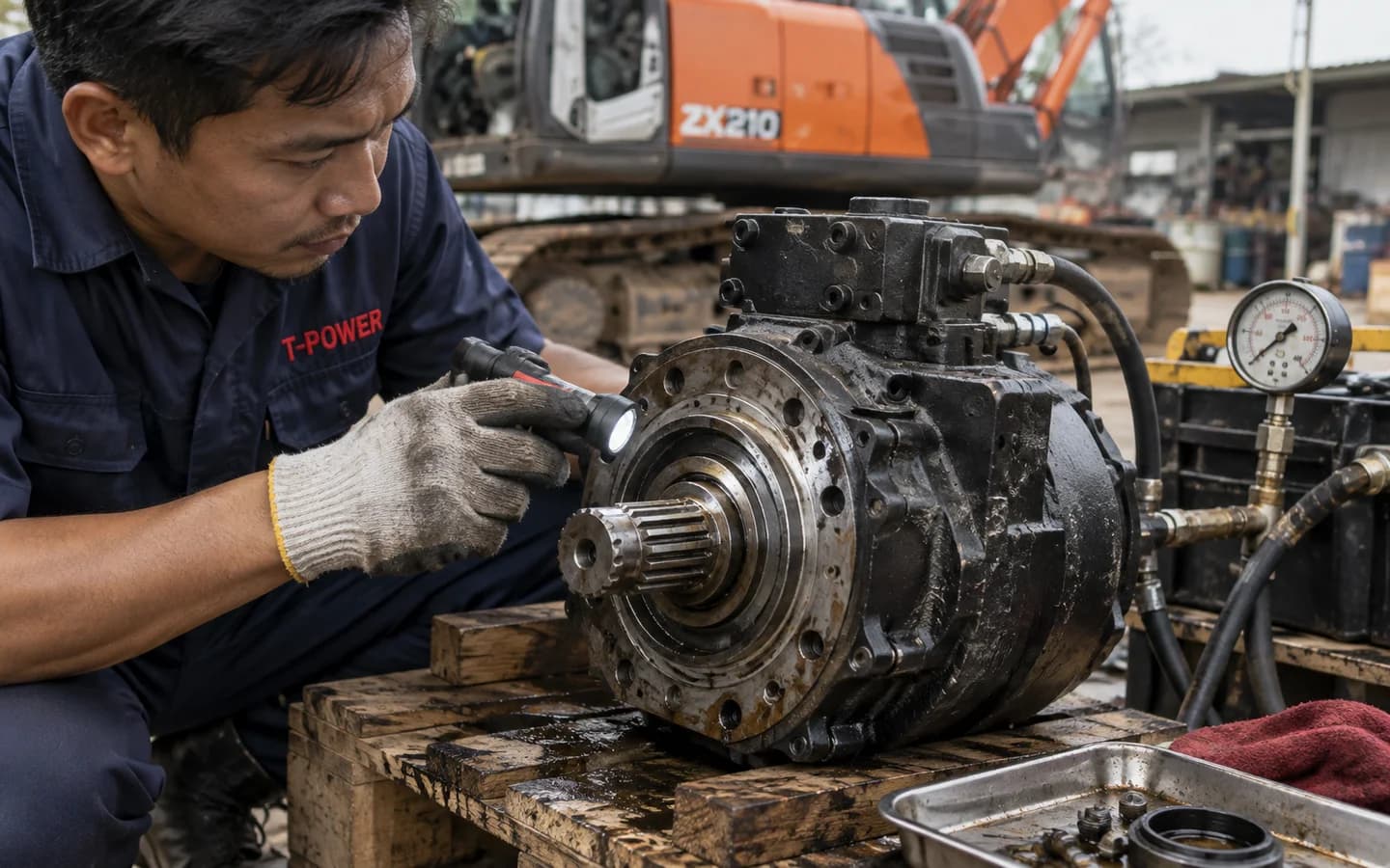 Swing Motor Hitachi ZX210 Bermasalah: Gejala dan Pemeriksaan Awal
