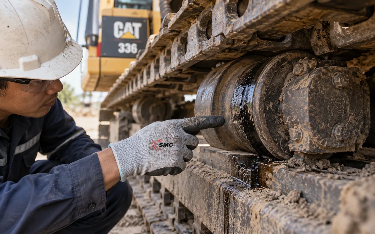 Track Roller Caterpillar 336 Bermasalah: Gejala dan Pemeriksaan Awal