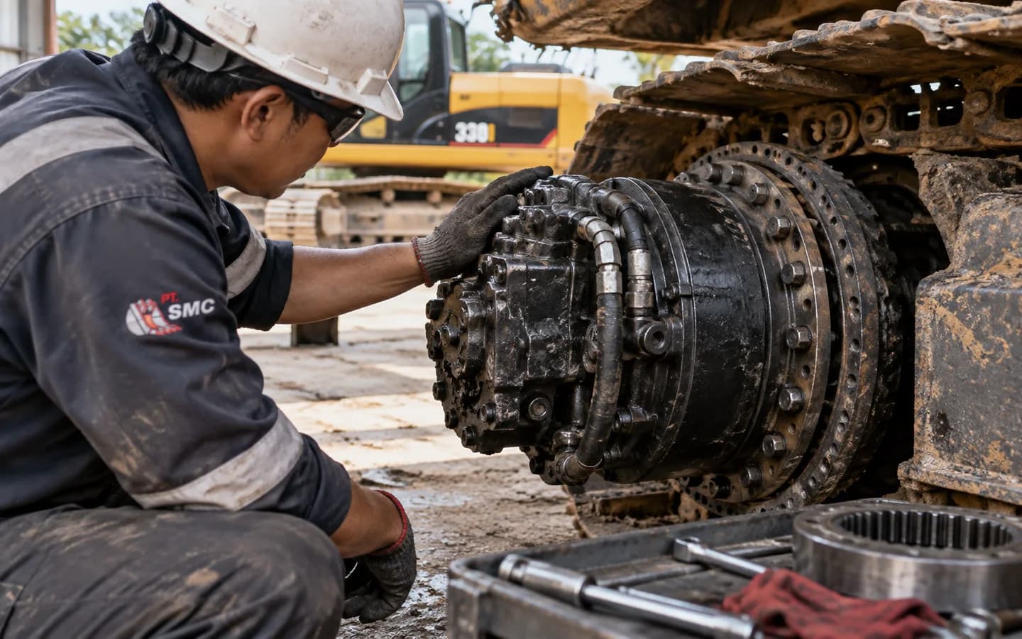 Travel Motor Caterpillar 330 Bermasalah: Gejala dan Pemeriksaan Awal