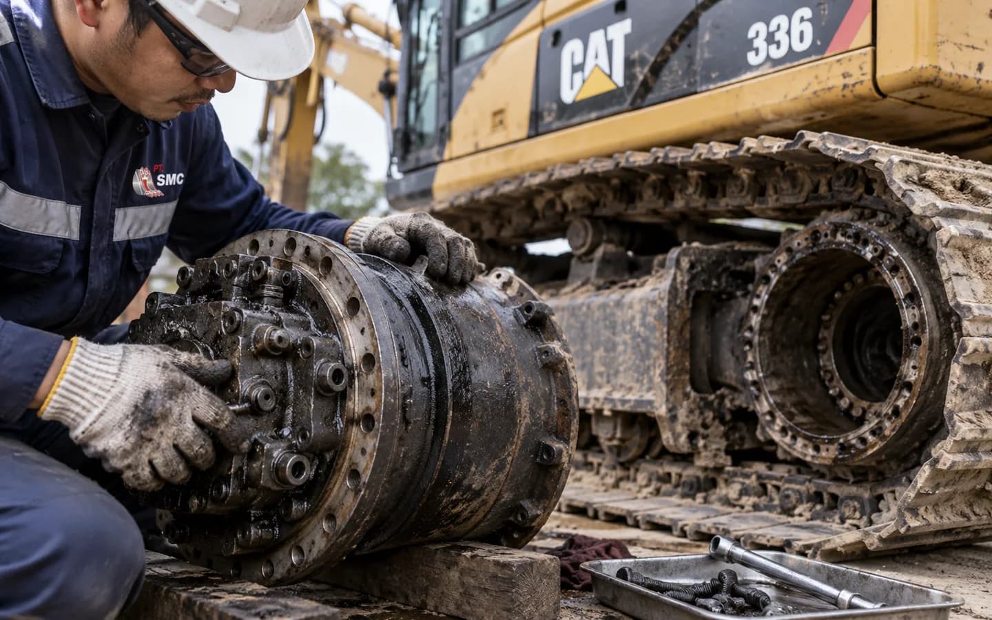 Travel Motor Caterpillar 336 Bermasalah: Gejala dan Pemeriksaan Awal