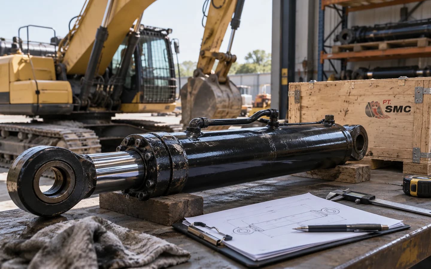 Boom Cylinder Rusak: Gejala, Pemeriksaan, dan Waktu Ganti